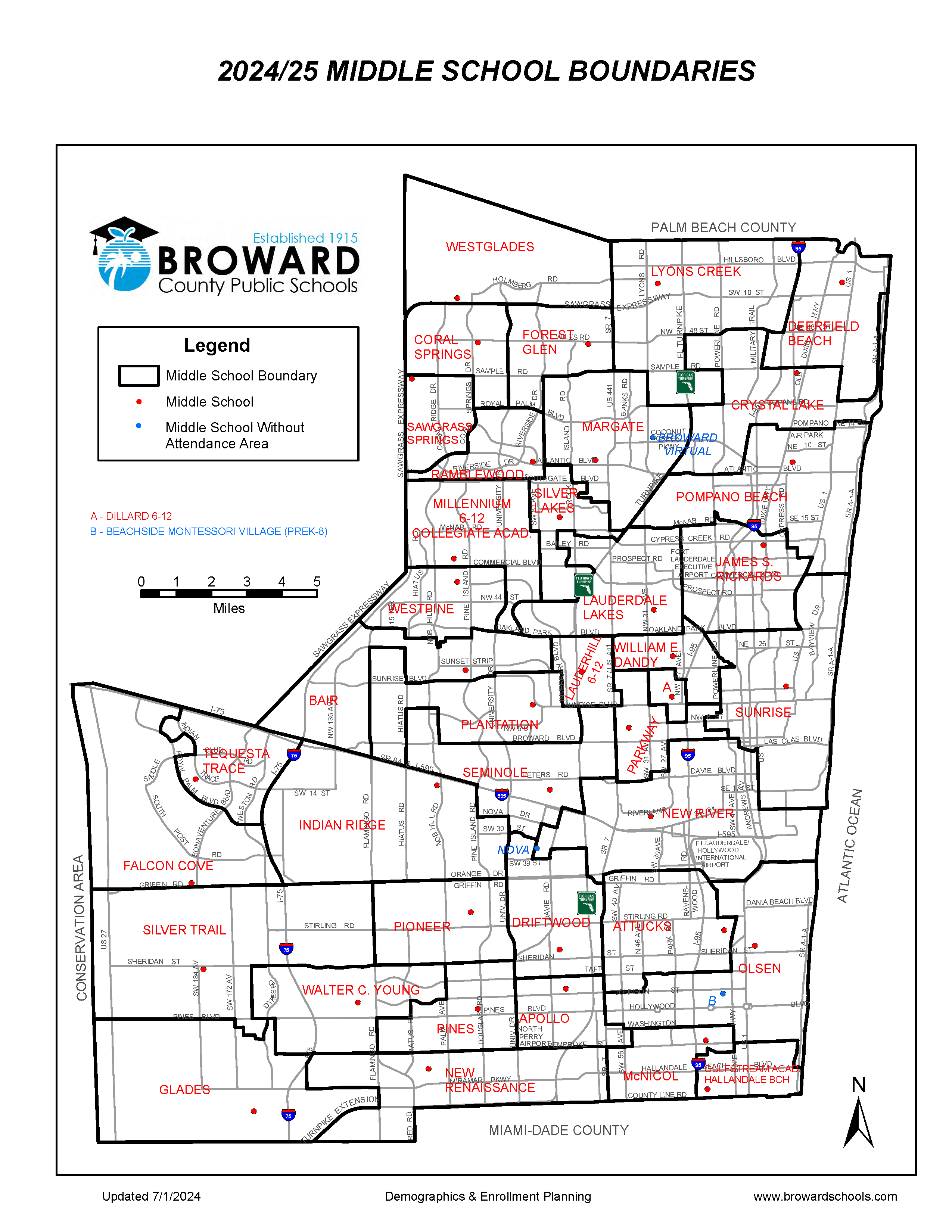Middle School Boundaries 